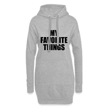 my favorite things - Hoodie-Kleid - Grau meliert - Vorne