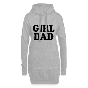 Girl dad - Hoodie-Kleid - Grau meliert - Vorne