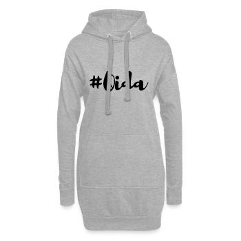 Oida Hashtag Alter Cool Lustig Österreich - Hoodie-Kleid - Grau meliert - Vorne