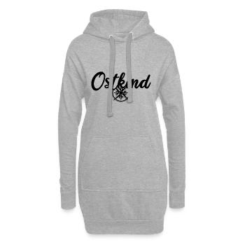 Ostkind DDR Ossi Kind des Ostens - Hoodie-Kleid - Grau meliert - Vorne
