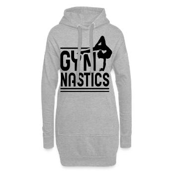 Gymnastik Gymnast Gymnastin Turnen Turner - Hoodie-Kleid - Grau meliert - Vorne