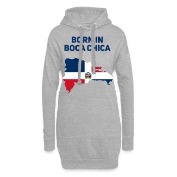 Dominikanische Republik - Hoodie-Kleid - Grau meliert - Vorne