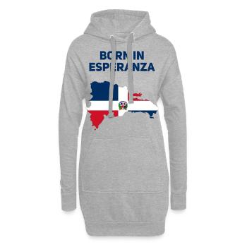 Esperanza - Sweat-shirt à capuche long Femme - gris chiné - Devant