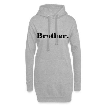 Bruder. Bruder Geschenk - Hoodie-Kleid - Grau meliert - Vorne