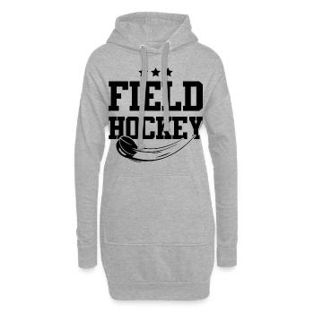 feldhockey sport - Hoodie-Kleid - Grau meliert - Vorne