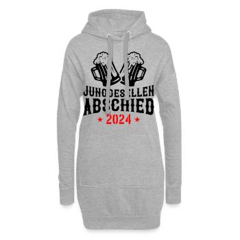 Junggesellen Abschied 2024 - Hoodie-Kleid - Grau meliert - Vorne