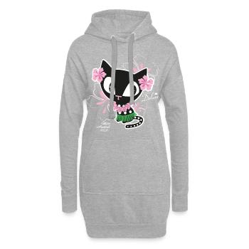 Pussy Deluxe Hawaii - Hoodie Dress - heather grey - Front