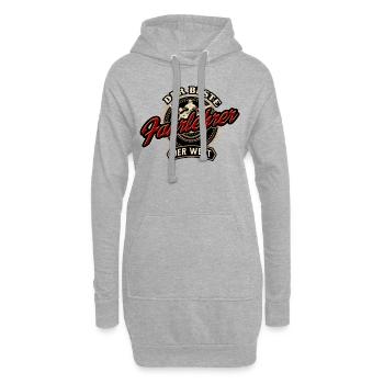 Der Beste Fahrlehrer der Welt - Geburstags - Hoodie-Kleid - Grau meliert - Vorne