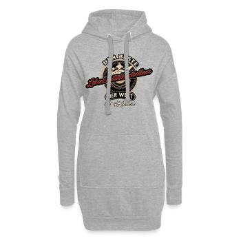 Der Beste Lebensmittelkontrolleur der Welt seit 45 - Hoodie-Kleid - Grau meliert - Vorne