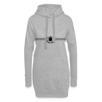 Bierflasche kranz symbol icon - Hoodie-Kleid - Grau meliert - Vorne