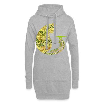 Yoga 23 e 277 - Sweat-shirt à capuche long Femme - gris chiné - Devant