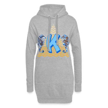 Seahorse E 262 K - Sweat-shirt à capuche long Femme - gris chiné - Devant