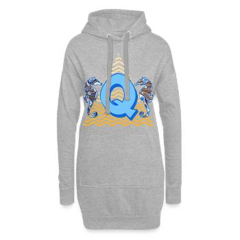 Seahorse E 262 Q - Sweat-shirt à capuche long Femme - gris chiné - Devant