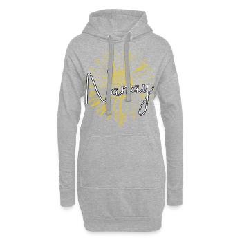 Philippines Filipino Nanay Nana Grandma I Cadeau - Sweat-shirt à capuche long Femme - gris chiné - Devant