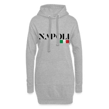 NAPLES NAPOLI ITALIE ÎLES DE VACANCES (b) - Sweat-shirt à capuche long Femme - gris chiné - Devant