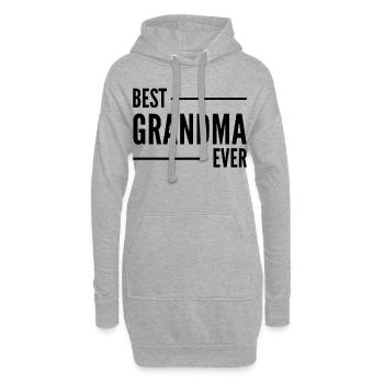 BESTE OMA ALLER ZEITEN. OMA GESCHENK. - Hoodie-Kleid - Grau meliert - Vorne