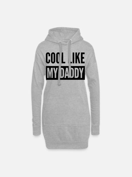 COOL LIKE MY DADDY - Hoodie Dress - heather grey