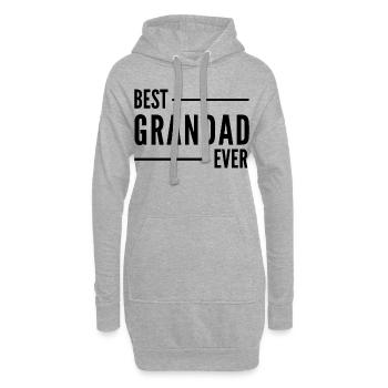 MEILLEUR GRAND-PÈRE DE TOUS LES TEMPS. CADEAU DE GRAND-PÈRE - Sweat-shirt à capuche long Femme - gris chiné - Devant