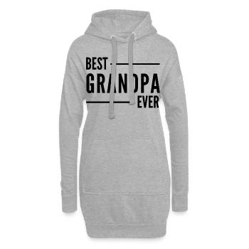 MEILLEUR GRAND-PÈRE DE TOUS LES TEMPS. CADEAU DE GRAND-PÈRE - Sweat-shirt à capuche long Femme - gris chiné - Devant