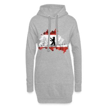 Berlin - Hoodie-Kleid - Grau meliert - Vorne