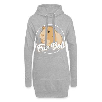 Rongeur cadeau animal de compagnie de cochon d'Inde - Sweat-shirt à capuche long Femme - gris chiné - Devant