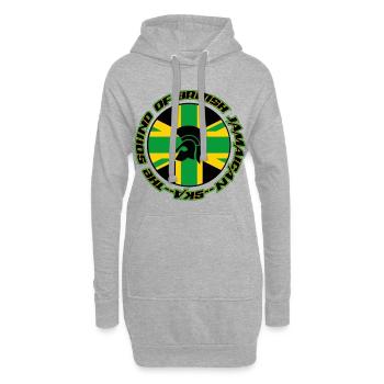 DER KLANG DER BRITISCHEN JAMAIKANISCHEN SKA .. - Hoodie-Kleid - Grau meliert - Vorne