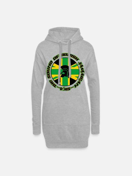 DER KLANG DER BRITISCHEN JAMAIKANISCHEN SKA .. - Hoodie-Kleid - Grau meliert
