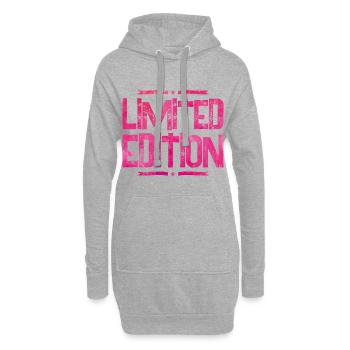 édition limitée rose - Sweat-shirt à capuche long Femme - gris chiné - Devant
