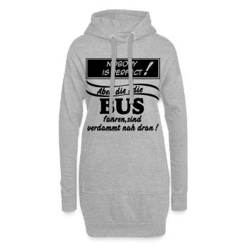 Busfahrer Bus Omnibus Kraftfahrer Schulbus (25) - Hoodie-Kleid - Grau meliert - Vorne