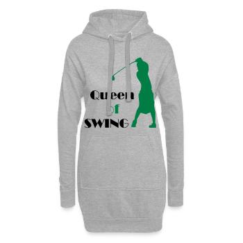 golf sport - Sweat-shirt à capuche long Femme - gris chiné - Devant