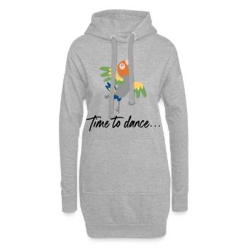 Tanzen - Hoodie-Kleid - Grau meliert - Vorne