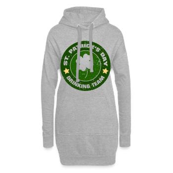 Équipe de consommation d’alcool de la Saint-Patrick - Drôle de dicton - Sweat-shirt à capuche long Femme - gris chiné - Devant
