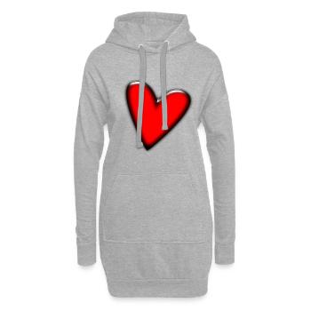 MAMA. MUTTERTAG. SCHÖNEN MUTTERTAG. ICH LIEBE DICH - Hoodie-Kleid - Grau meliert - Vorne