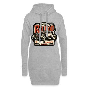Chemise Ratsking Ratlook – Style rustique personnalisé - Sweat-shirt à capuche long Femme - gris chiné - Devant