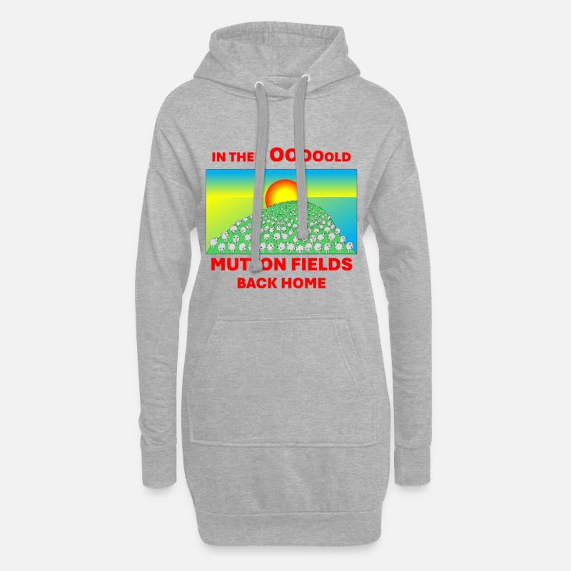 Mutton Fields - Hoodie Dress - heather grey
