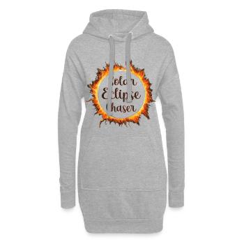 Solar eclipse chaser - Hoodie-Kleid - Grau meliert - Vorne