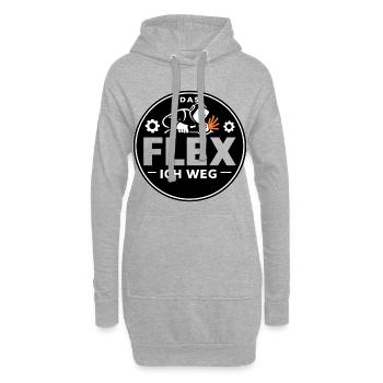 Schweißer Metallbauer Flex Ich Weg Spruch - Hoodie-Kleid - Grau meliert - Vorne