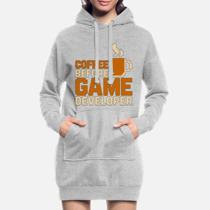 Game Developer Coffee Game Programmer Coffee Lover Hoodie-Kleid
