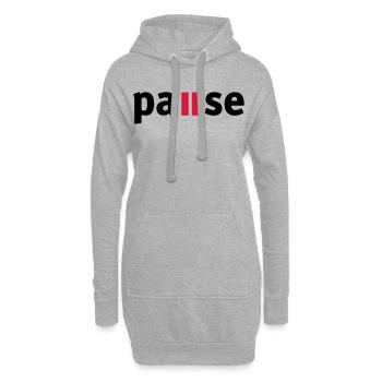 Pause - Hoodie-Kleid - Grau meliert - Vorne