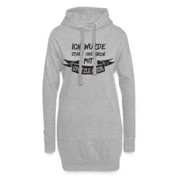 SPÄTZLE & SOß - Hoodie-Kleid - Grau meliert - Vorne