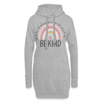 SEI FREUNDLICH - Hoodie-Kleid - Grau meliert - Vorne