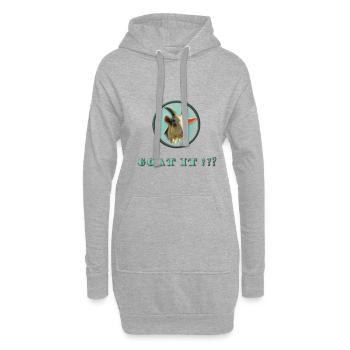 chèvre - chèvre - Sweat-shirt à capuche long Femme - gris chiné - Devant