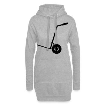 Sackkarre - Hoodie Dress - heather grey - Front