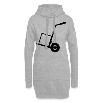 Sackkarre - Hoodie Dress - heather grey - Front