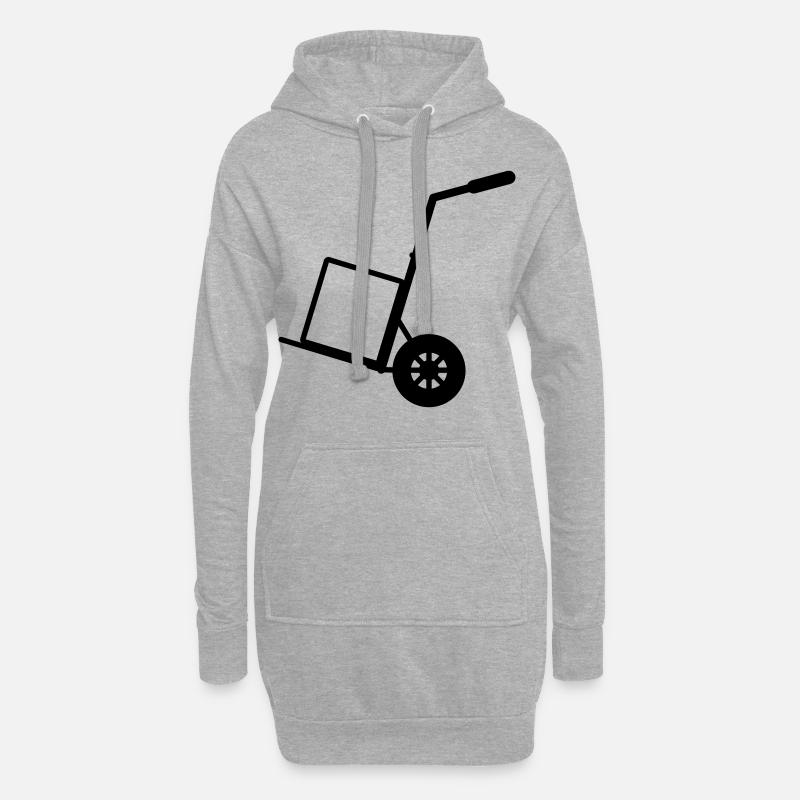 Sackkarre - Hoodie-Kleid - Grau meliert