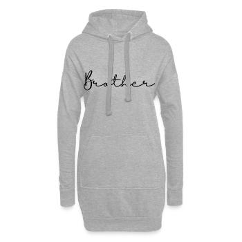 Bruder. Bruder Geschenk - Hoodie-Kleid - Grau meliert - Vorne