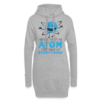 Atom - Hoodie-Kleid - Grau meliert - Vorne