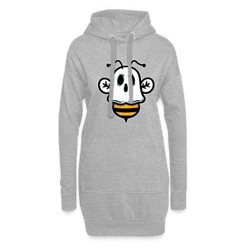 Halloween Geist Gruselig Spuk Angst Grauen Party - Hoodie-Kleid - Grau meliert - Vorne