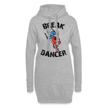 Breakdance Junge Sohn Kind Breakdancer Geschenk - Hoodie-Kleid - Grau meliert - Vorne