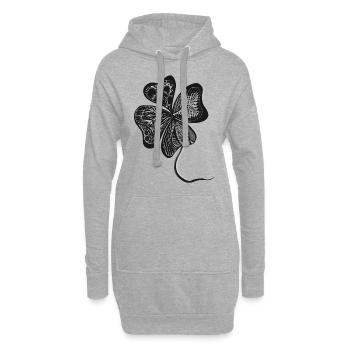 Klever black - Hoodie-Kleid - Grau meliert - Vorne